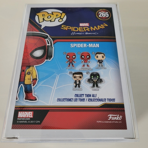 FUNKO POP X MARVEL Spider-Man Homecoming  Yellow Blazer Vinyl Figure #265 - Picture 3 of 13